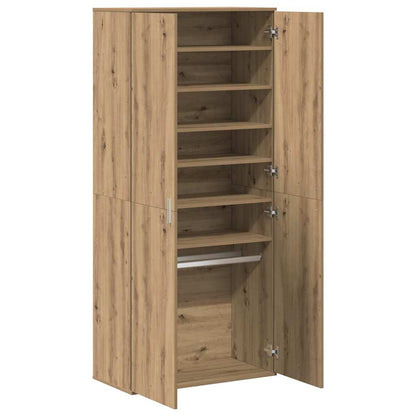Schuhschrank Weiß 80×39×178 cm Holzwerkstoff