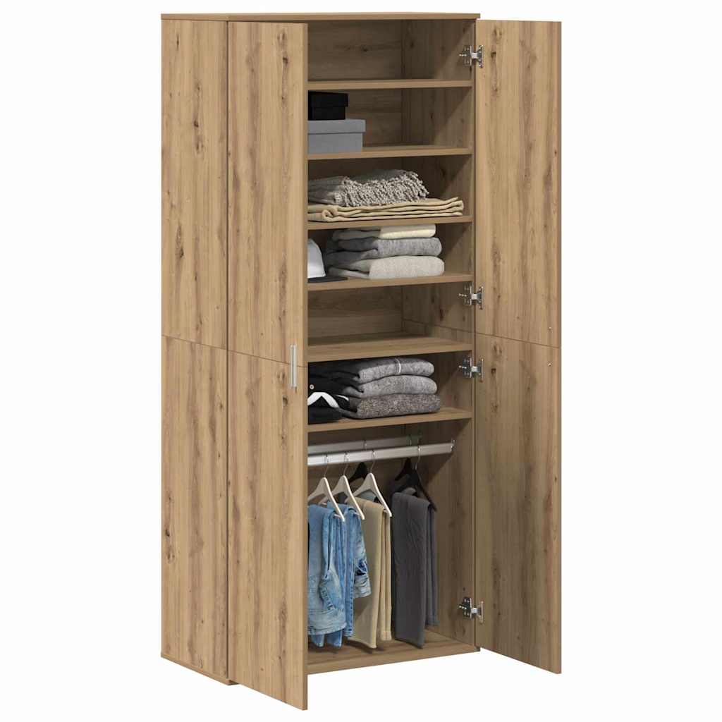 Schuhschrank Weiß 80×39×178 cm Holzwerkstoff
