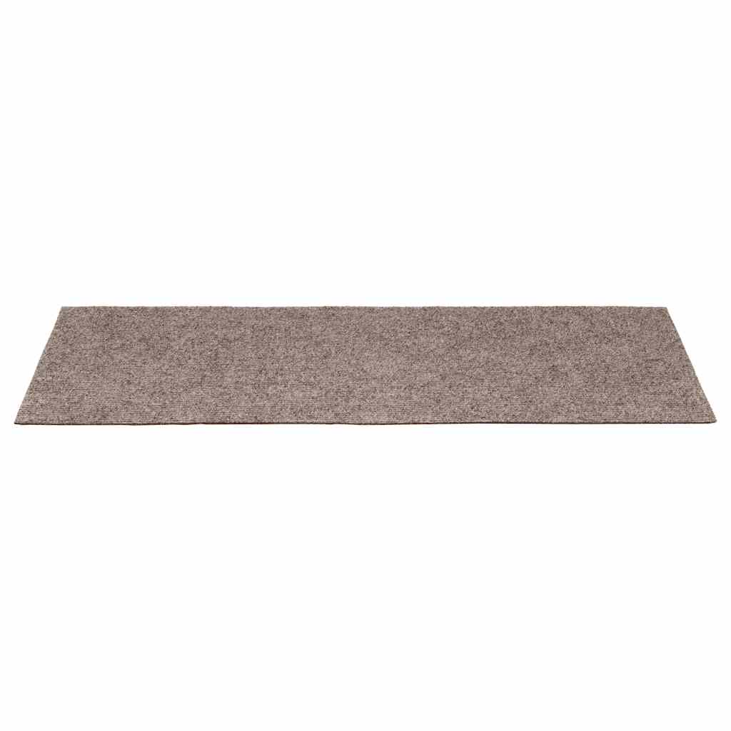 Stufenmatten Selbstklebend 15 Stk. 60x25 cm Hellbraun Rechteckig