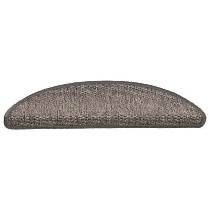 Treppenmatten Selbstklebend Sisal-Optik 15 Stk. 56x17x3cm Blau