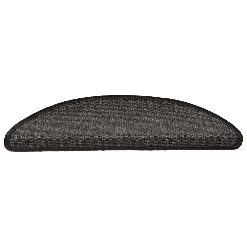 Treppenmatten Selbstklebend Sisal-Optik 15 Stk. 56x17x3cm Blau