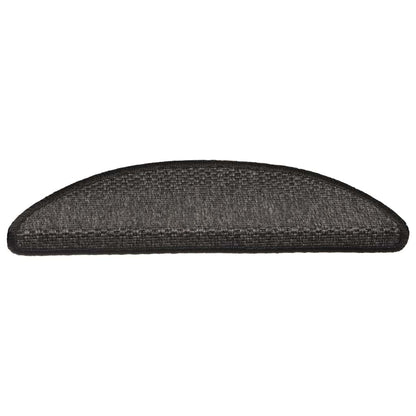 Treppenmatten Selbstklebend Sisal-Optik 15 Stk. 56x17x3cm Blau