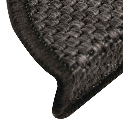 Treppenmatten Selbstklebend Sisal-Optik 15 Stk. 56x17x3cm Blau