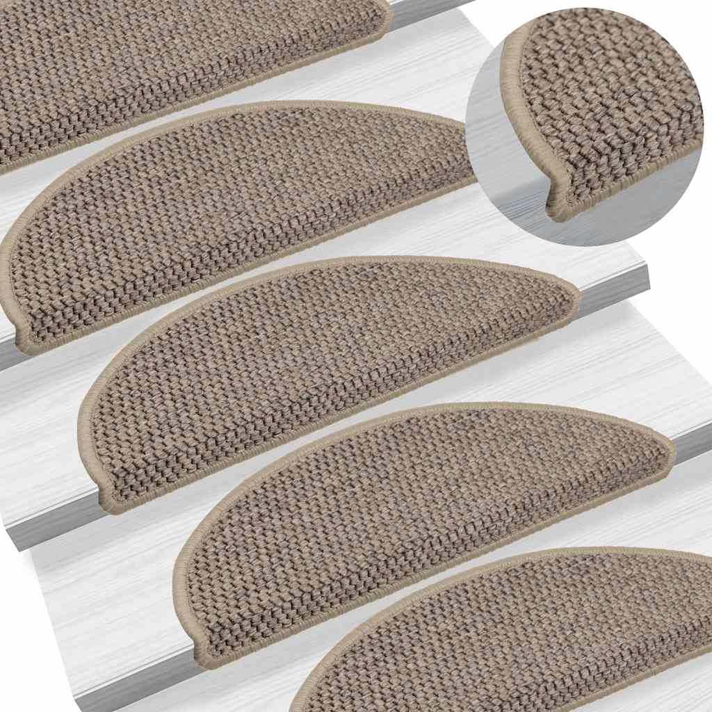 Treppenmatten Selbstklebend Sisal-Optik 15 Stk. 56x17x3cm Blau