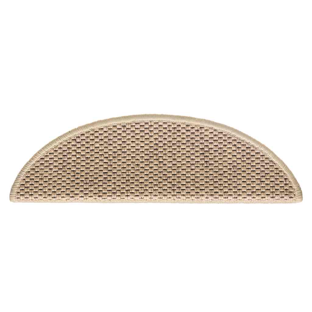 Treppenmatten Selbstklebend Sisal-Optik 15 Stk. 56x17x3cm Blau