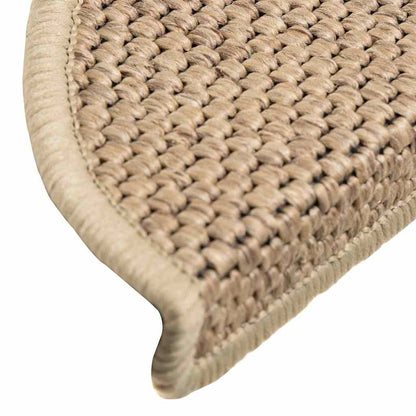 Treppenmatten Selbstklebend Sisal-Optik 15 Stk. 56x17x3cm Blau