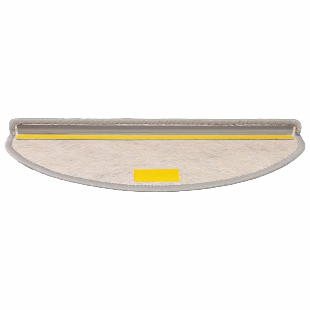 Treppenmatten Selbstklebend Sisal-Look 15 Stk. 65x21x4 Platina