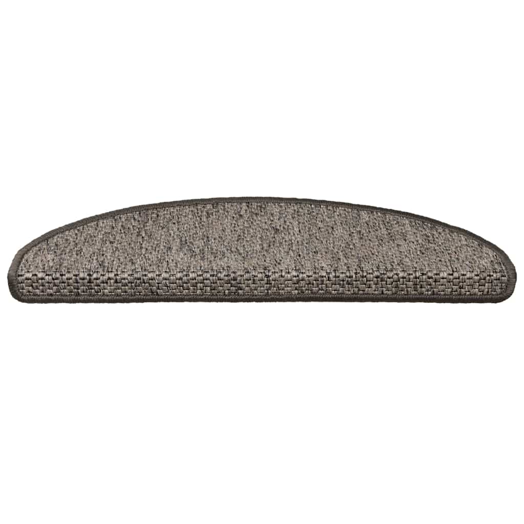 Treppenmatten Selbstklebend Sisal-Look 15 Stk. 65x21x4 Platina