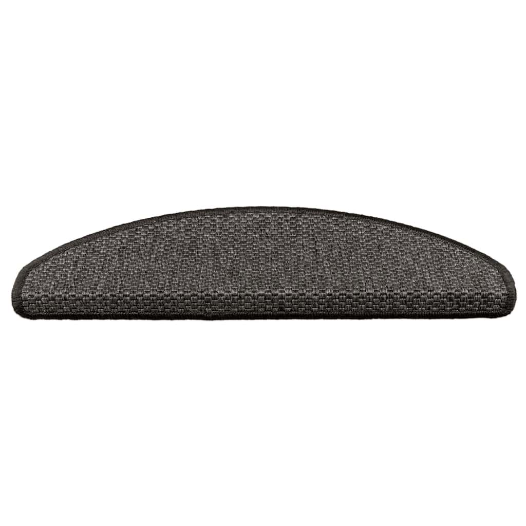 Treppenmatten Selbstklebend Sisal-Look 15 Stk. 65x21x4 Platina