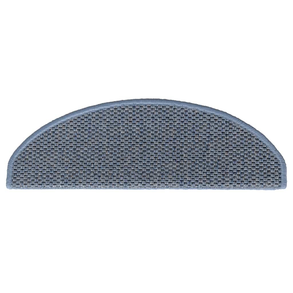 Treppenmatten Selbstklebend Sisal-Look 15 Stk. 65x21x4 Platina