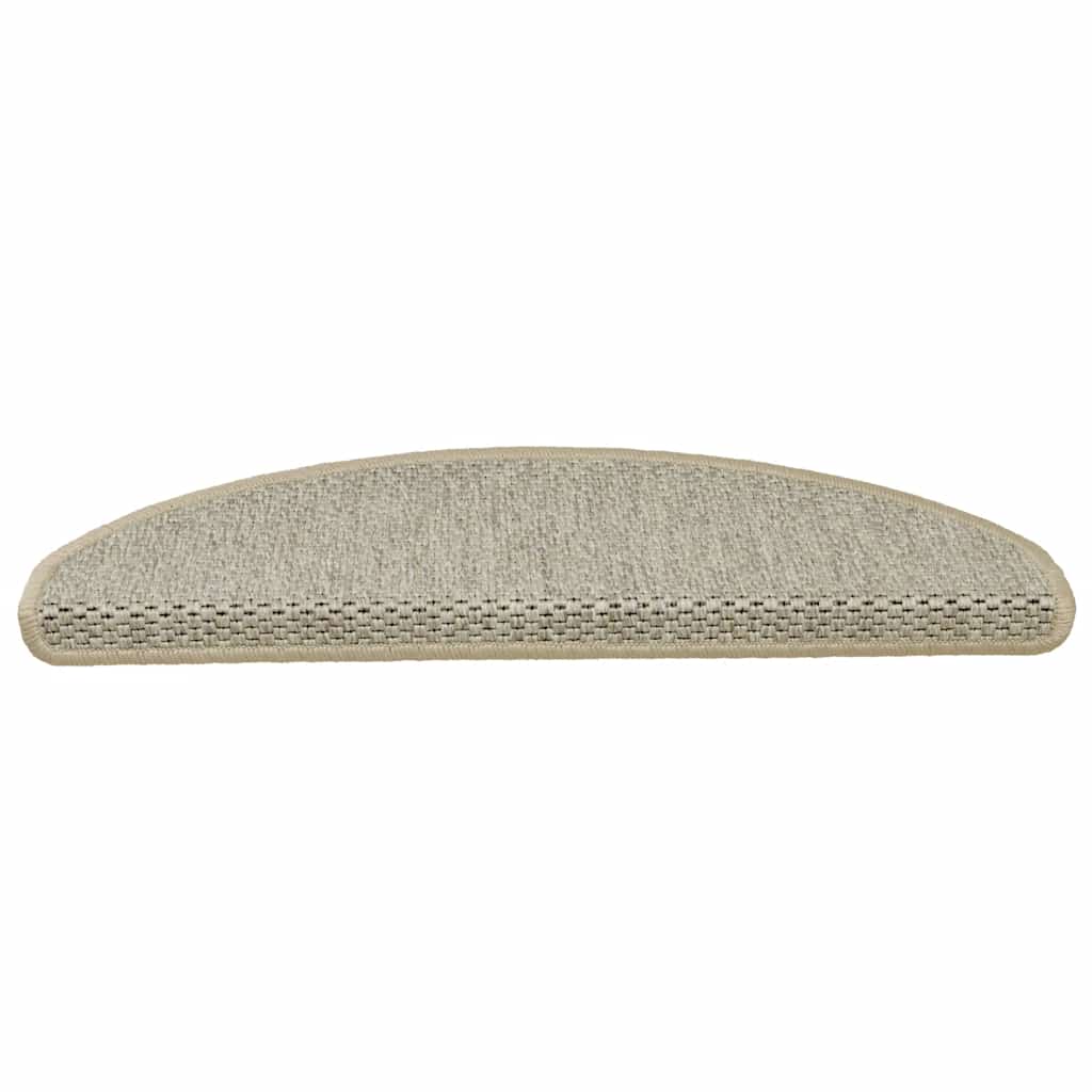 Treppenmatten Selbstklebend Sisal-Look 15 Stk. 65x21x4 Platina