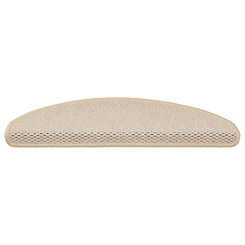 Treppenmatten Selbstklebend Sisal-Look 15 Stk. 65x21x4 Platina