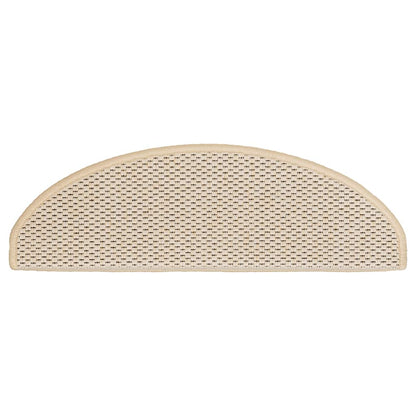 Treppenmatten Selbstklebend Sisal-Look 15 Stk. 65x21x4 Platina