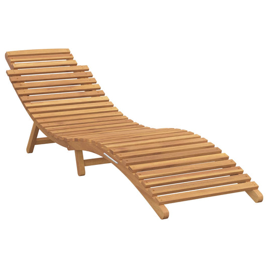 Sonnenliege Braun 198 x 55 x 58,5 cm Massivholz Teak