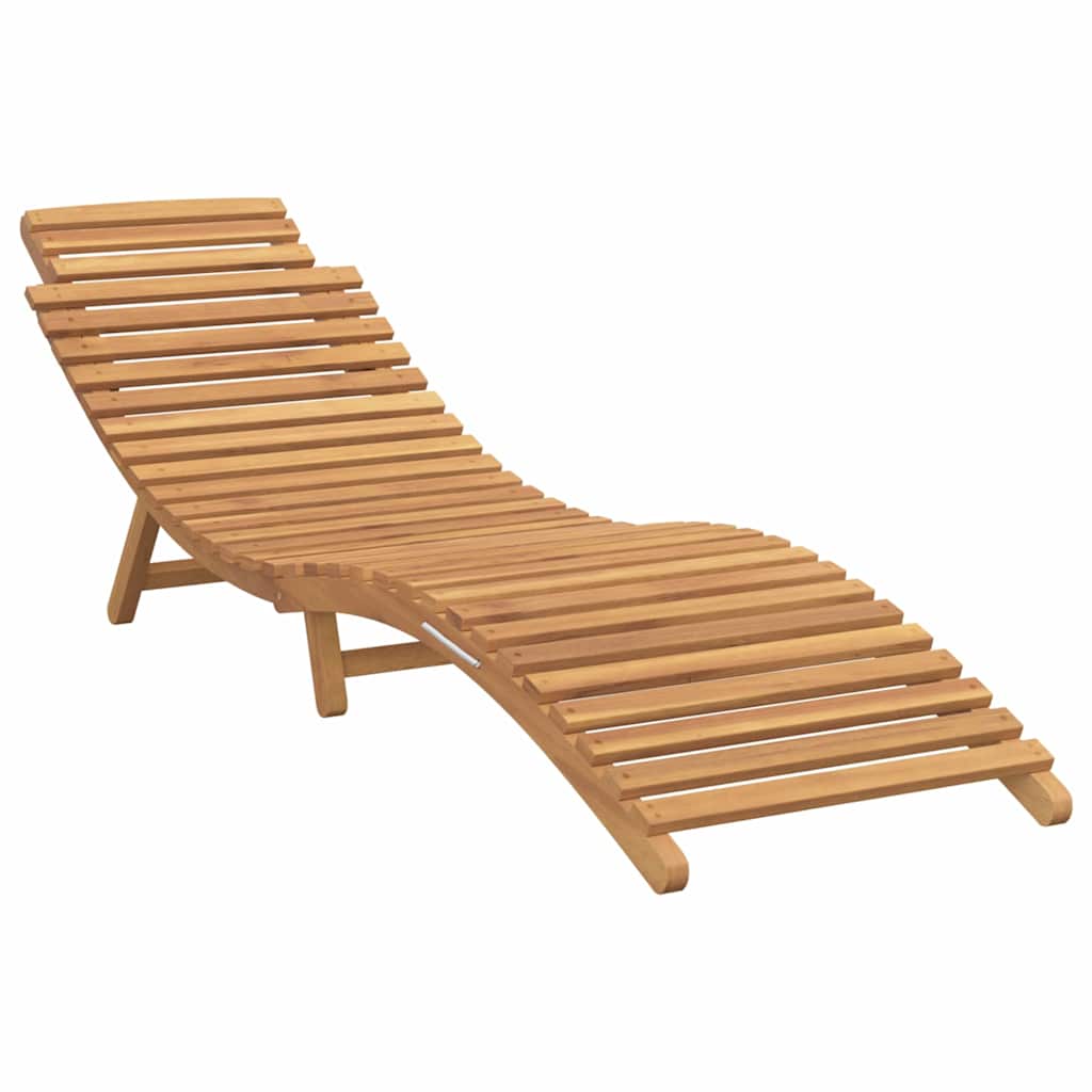 Sonnenliege Braun 198 x 55 x 58,5 cm Massivholz Teak