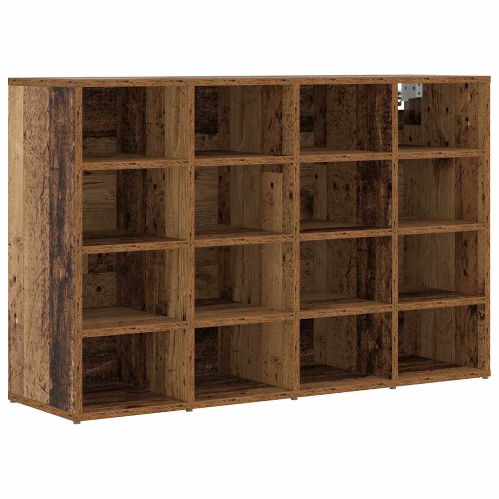 Schuhschrank mit Regal Weiß 103 x 30 x 67 cm Holzwerkstoff