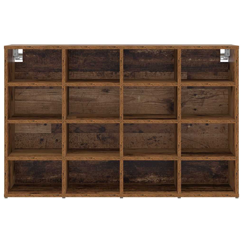 Schuhschrank mit Regal Weiß 103 x 30 x 67 cm Holzwerkstoff
