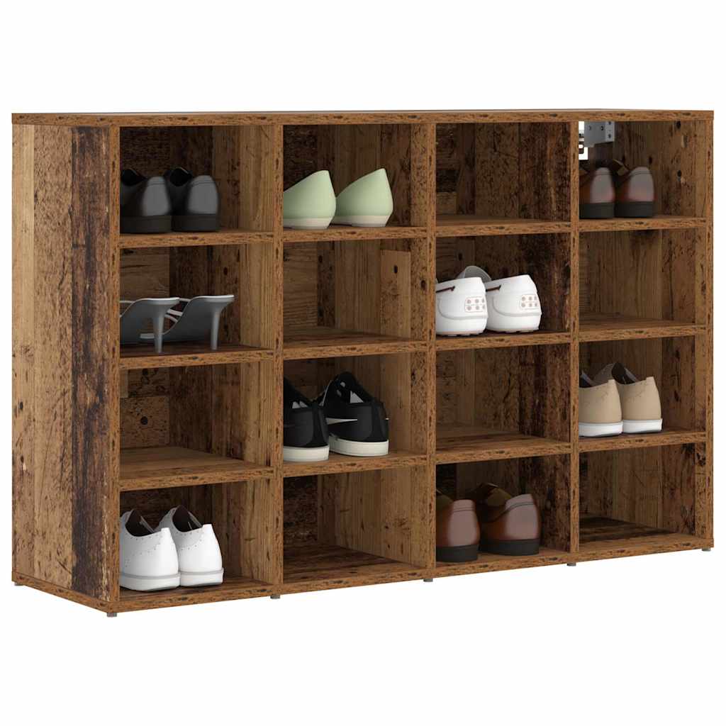 Schuhschrank mit Regal Weiß 103 x 30 x 67 cm Holzwerkstoff
