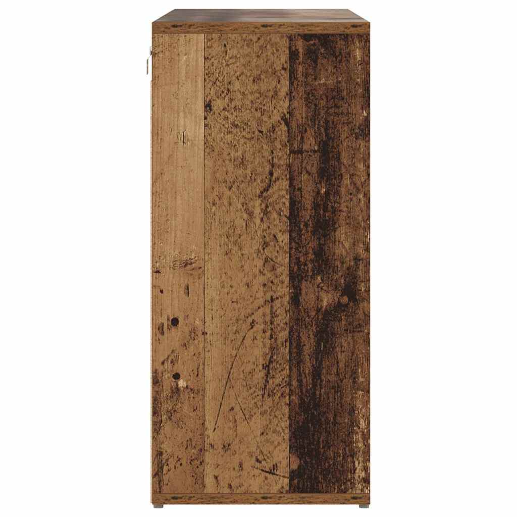 Schuhschrank mit Regal Weiß 103 x 30 x 67 cm Holzwerkstoff