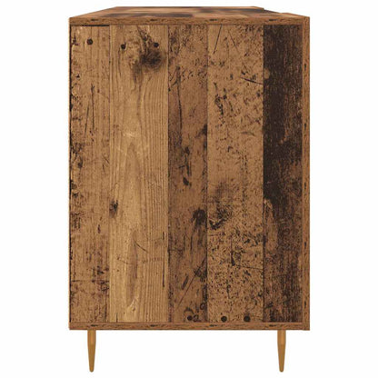 Schreibtisch mit Regal Schwarz Eichen-Optik 140 x 50 x 75 cm