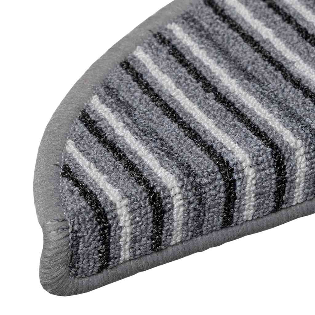 Selbstklebende Treppenschoner 15 pcs Anthrazit 56 x 17 x 3 cm