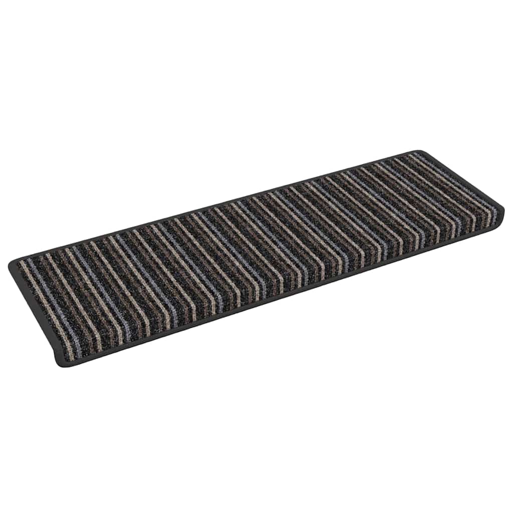 Selbstklebende Treppenschoner 15 pcs Grau 65 x 21 x 4 cm