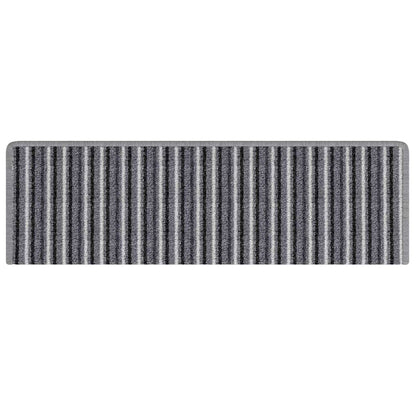 Selbstklebende Treppenschoner 15 pcs Grau 65 x 21 x 4 cm