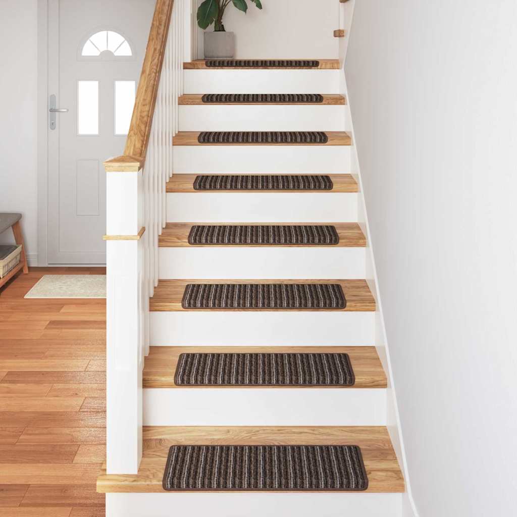 Selbstklebende Treppenschoner 15 pcs Grau 65 x 21 x 4 cm