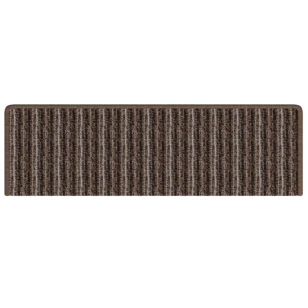 Selbstklebende Treppenschoner 15 pcs Grau 65 x 21 x 4 cm