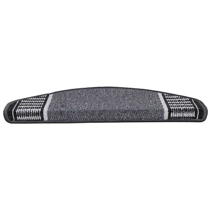 Selbstklebende Treppenschoner 15 pcs Anthrazit 65 x 21 x 4 cm