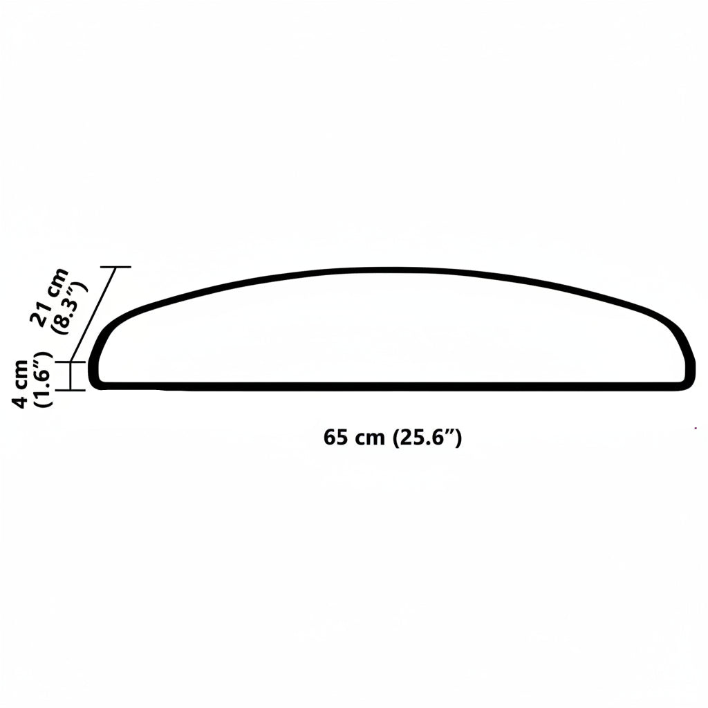 Selbstklebende Treppenschoner 15 pcs Anthrazit 65 x 21 x 4 cm