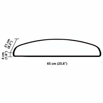 Selbstklebende Treppenschoner 15 pcs Anthrazit 65 x 21 x 4 cm