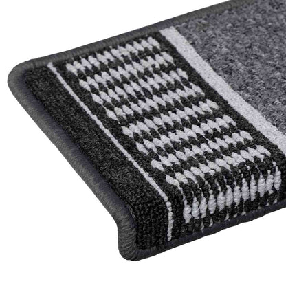 Selbstklebende Treppenschoner 15 pcs Anthrazit 65 x 21 x 4 cm