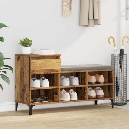 Schuhregal Weiß 102x36x60 cm Holzwerkstoff