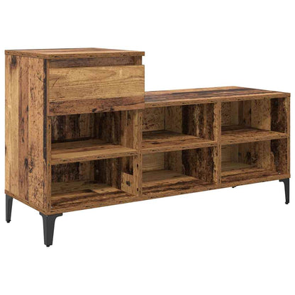 Schuhregal Weiß 102x36x60 cm Holzwerkstoff