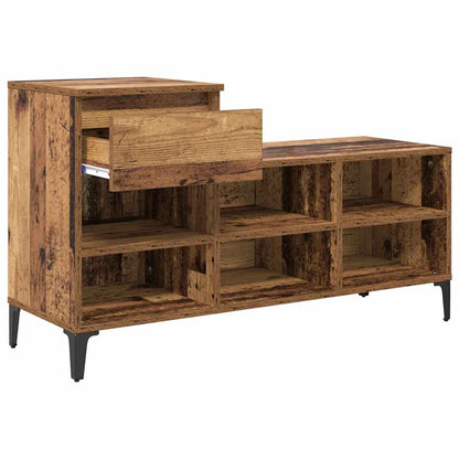 Schuhregal Weiß 102x36x60 cm Holzwerkstoff