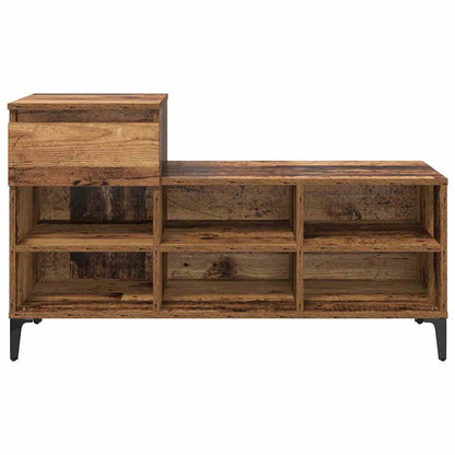 Schuhregal Weiß 102x36x60 cm Holzwerkstoff