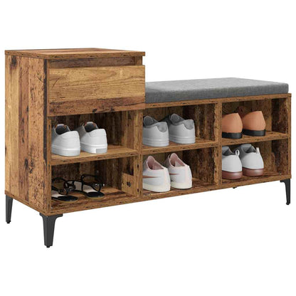 Schuhregal Weiß 102x36x60 cm Holzwerkstoff