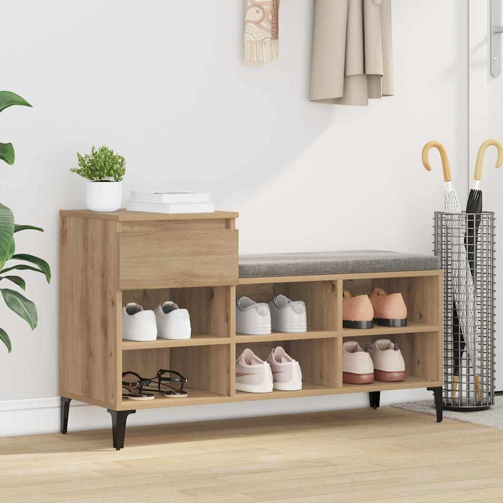 Schuhregal Weiß 102x36x60 cm Holzwerkstoff