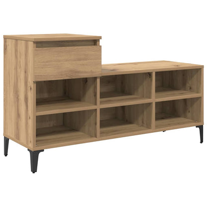 Schuhregal Weiß 102x36x60 cm Holzwerkstoff