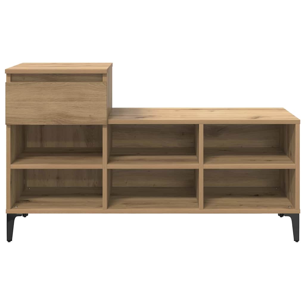 Schuhregal Weiß 102x36x60 cm Holzwerkstoff