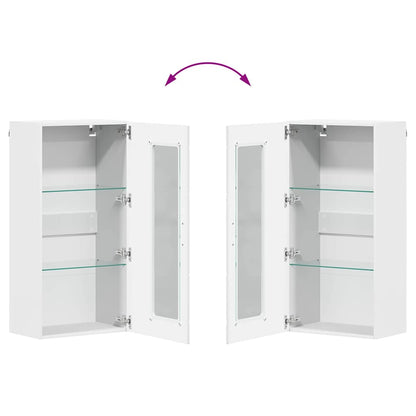 Holzschrank | Wandschrank | Vitrine | mit Glastür | Schrankmöbel | Wandmontiert