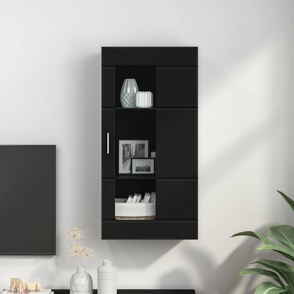 Holzschrank | Wandschrank | Vitrine | mit Glastür | Schrankmöbel | Wandmontiert