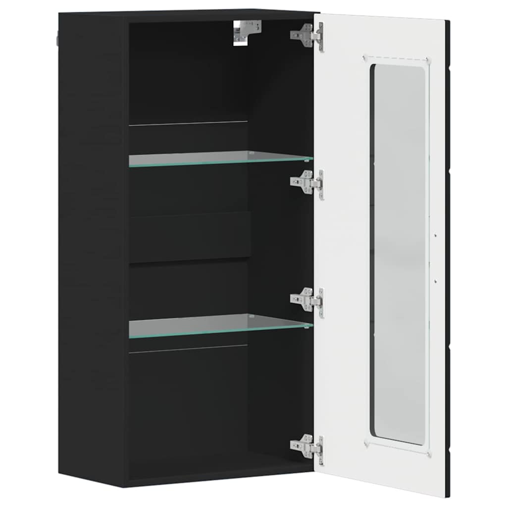 Holzschrank | Wandschrank | Vitrine | mit Glastür | Schrankmöbel | Wandmontiert