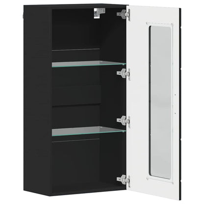 Holzschrank | Wandschrank | Vitrine | mit Glastür | Schrankmöbel | Wandmontiert