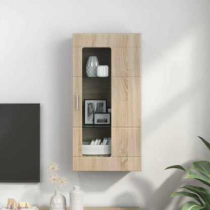 Holzschrank | Wandschrank | Vitrine | mit Glastür | Schrankmöbel | Wandmontiert