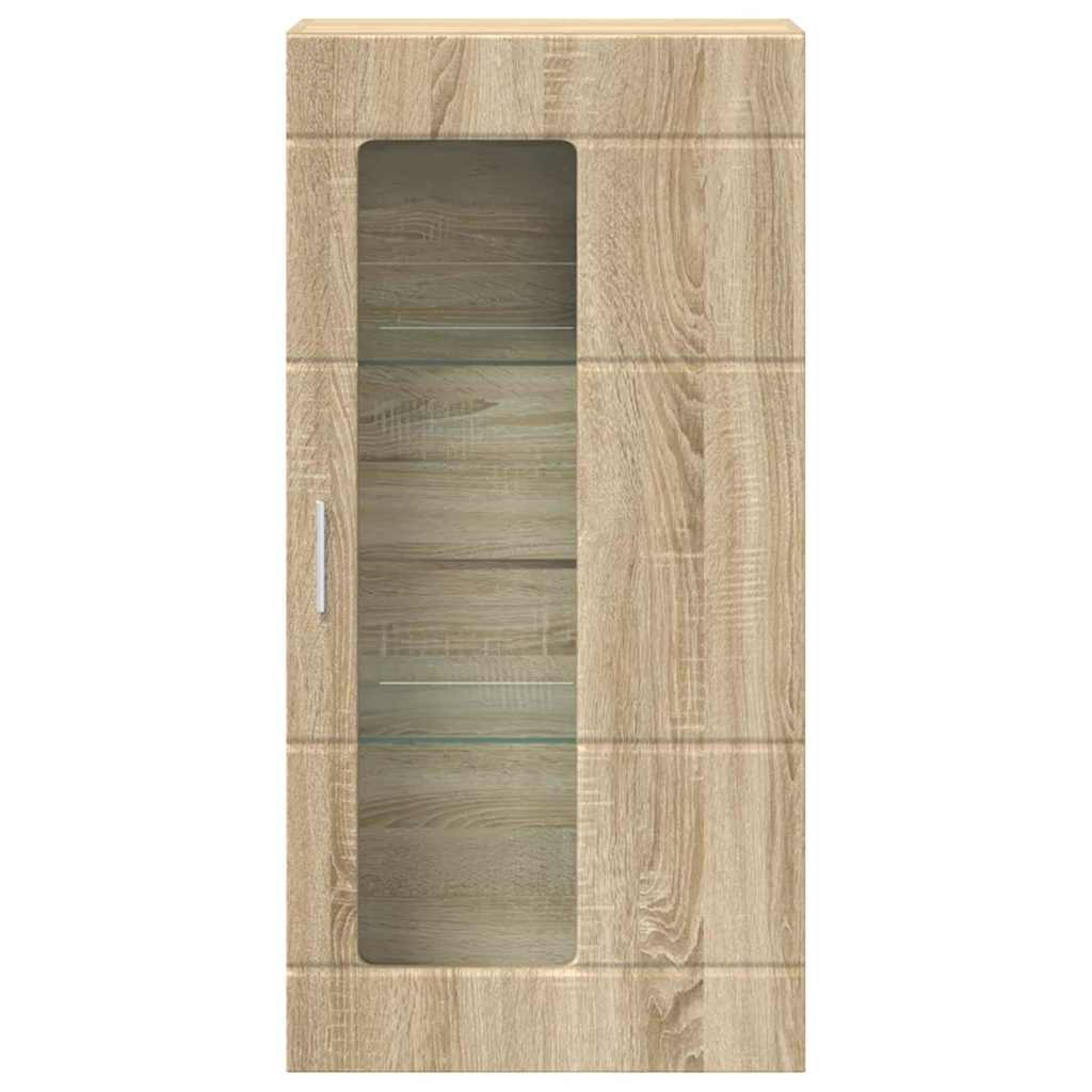 Holzschrank | Wandschrank | Vitrine | mit Glastür | Schrankmöbel | Wandmontiert