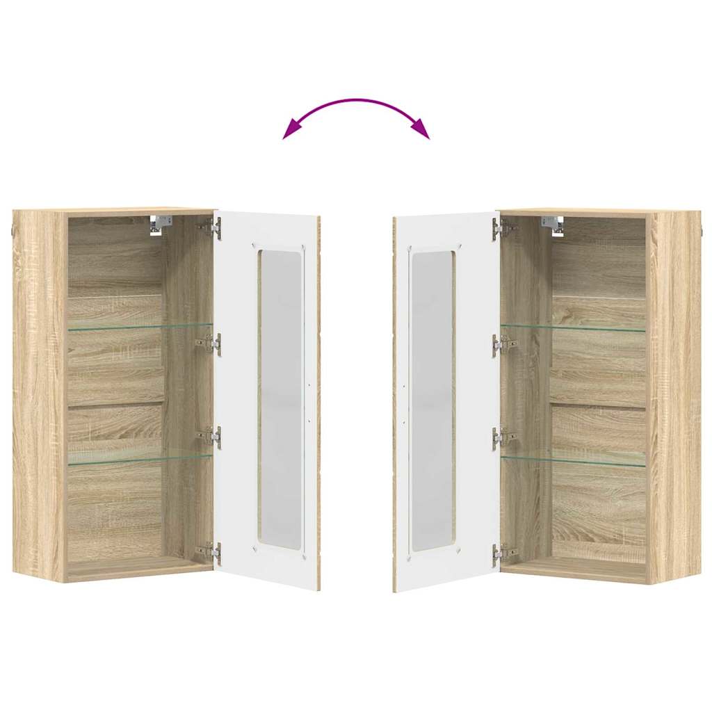 Holzschrank | Wandschrank | Vitrine | mit Glastür | Schrankmöbel | Wandmontiert