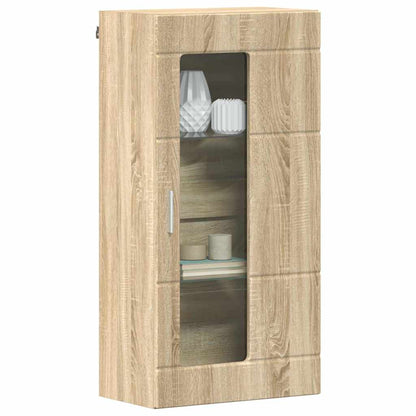 Holzschrank | Wandschrank | Vitrine | mit Glastür | Schrankmöbel | Wandmontiert