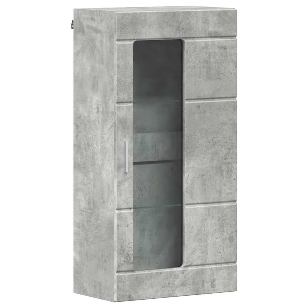 Holzschrank | Wandschrank | Vitrine | mit Glastür | Schrankmöbel | Wandmontiert